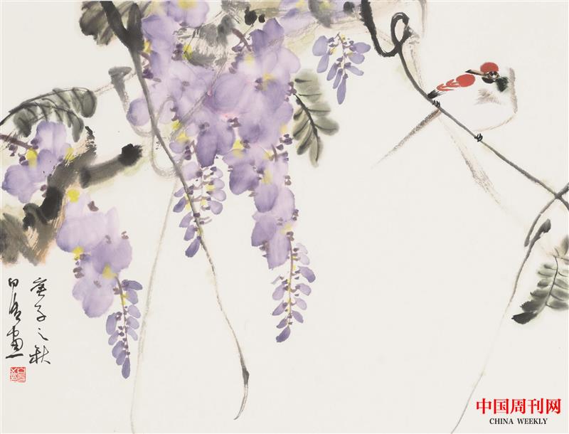 白光作品 紫气祥瑞46x34cm.jpg